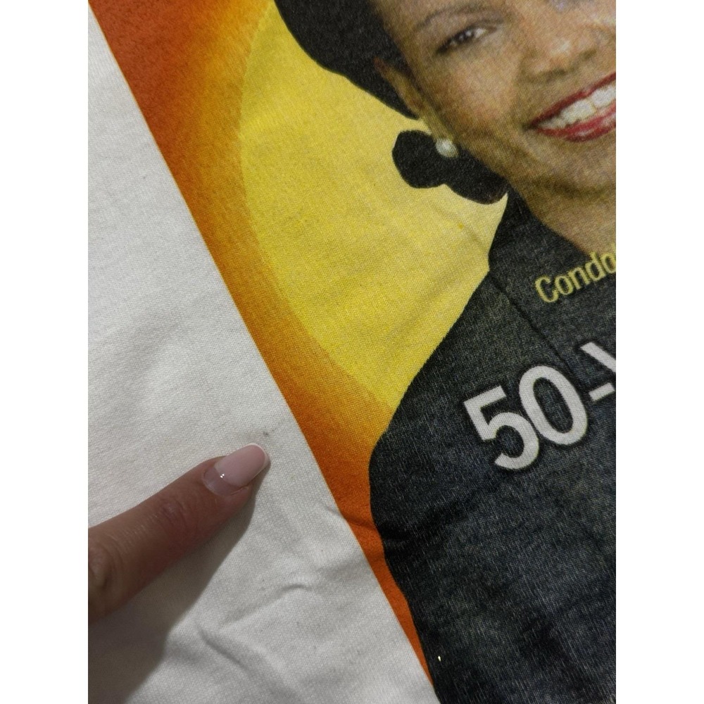 Vintage Condoleezza Rice 50 Years Old Virgin T Shirt Size‎ L - Picture 7 of 9